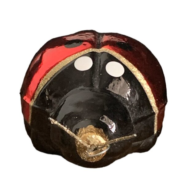Kurt Adler Ladybug of Love Blown Glass VTG Christmas Collectible Ornament 110G - Picture 3 of 6
